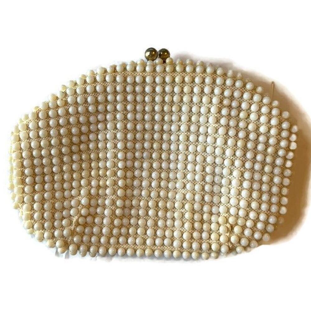 John Wind Clutch Beaded Vintage 60s Mid Century Cocktail Purse Old Money